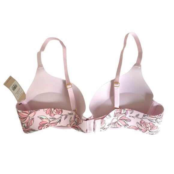 NWT BCBGeneration Color Outline Floral Push Up‎ Bra Pink Size 36B - Picture 4 of 6